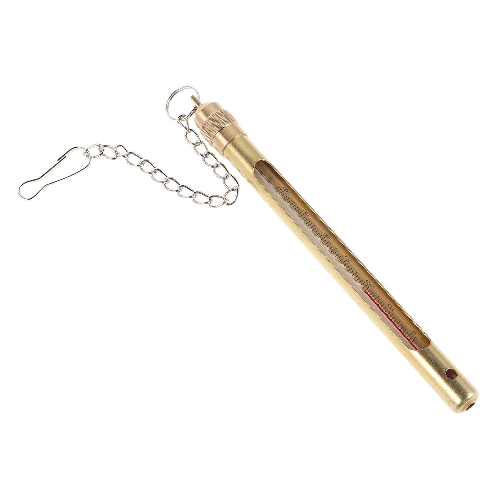 Fishing Rod Fly - Termômetro de Água de Metal para