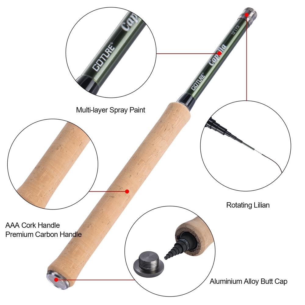 Goture tenkara vara de pesca c - Fishing Rod Fly avaliação e preço